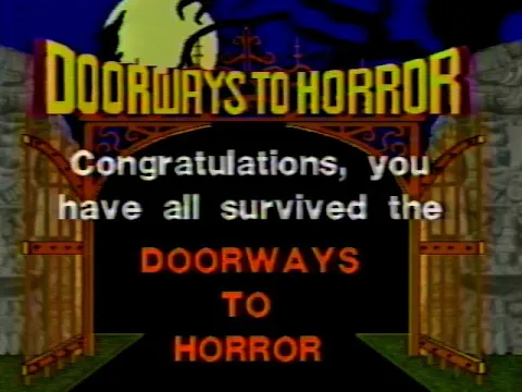 Doorways To Horror (1986 VCR Game) Complete VHS Tape