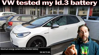 Did I really lose 7,5% of battery in my Id.3? VW tested my car