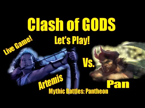 Lets Play! Clash of the Gods - the wily Pan vs. the resolute Artemis - Mythic Battles at ConQuest