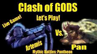 Lets Play! Clash of the Gods - the wily Pan vs. the resolute Artemis - Mythic Battles at ConQuest