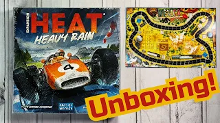 Heat: Heavy Rain UNBOXING! Everything in the Box! #heatheavyrain #heatexpansion #boardgame #bgg