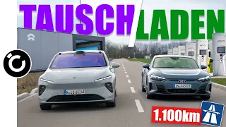 Tauschen VS Laden - NIO mit Wechselakku oder Audi mit 800V?