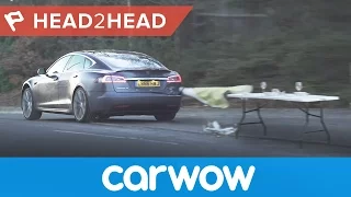 Tesla Model S P100D acceleration: 1/4 mile, 0-60mph and launch ferocity | Head2Head