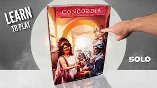 Concordia Solitaria Solo Playthrough & Tutorial | Learn to Play