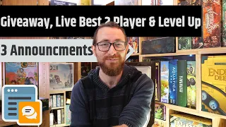 3 Announcements - Channel Giveaway Final Details, Level Up Retreat & Upcoming Live Voting