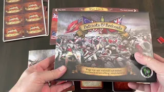Patriots & Redcoats (Green Feet) - Unboxing and Brief Discussion of Social Deduction Games