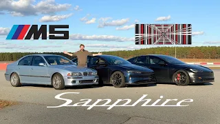 Tesla Model S Plaid vs Lucid Air Sapphire! 1,000+ HP Super Sedans Driven Back To Back