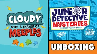 Junior Detective Mysteries Unboxing - Cloudy with a Chance of Meeples