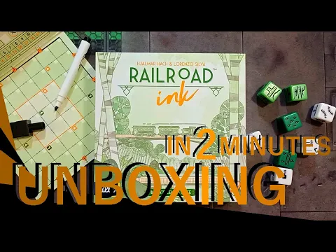 Railroad Ink Challenge: Lush Green Edition UNBOXING in 2 minutes