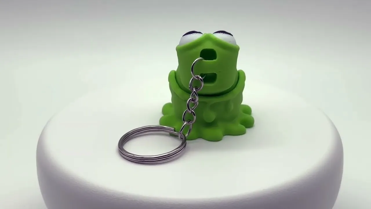 Брелок Flexi Gooey Monsters Зеленый – оригинальный 3D аксессуар для ключей