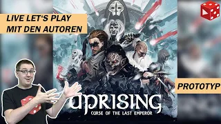 Uprising: Curse of the Last Emperor - German Live Let's Play with the Designers