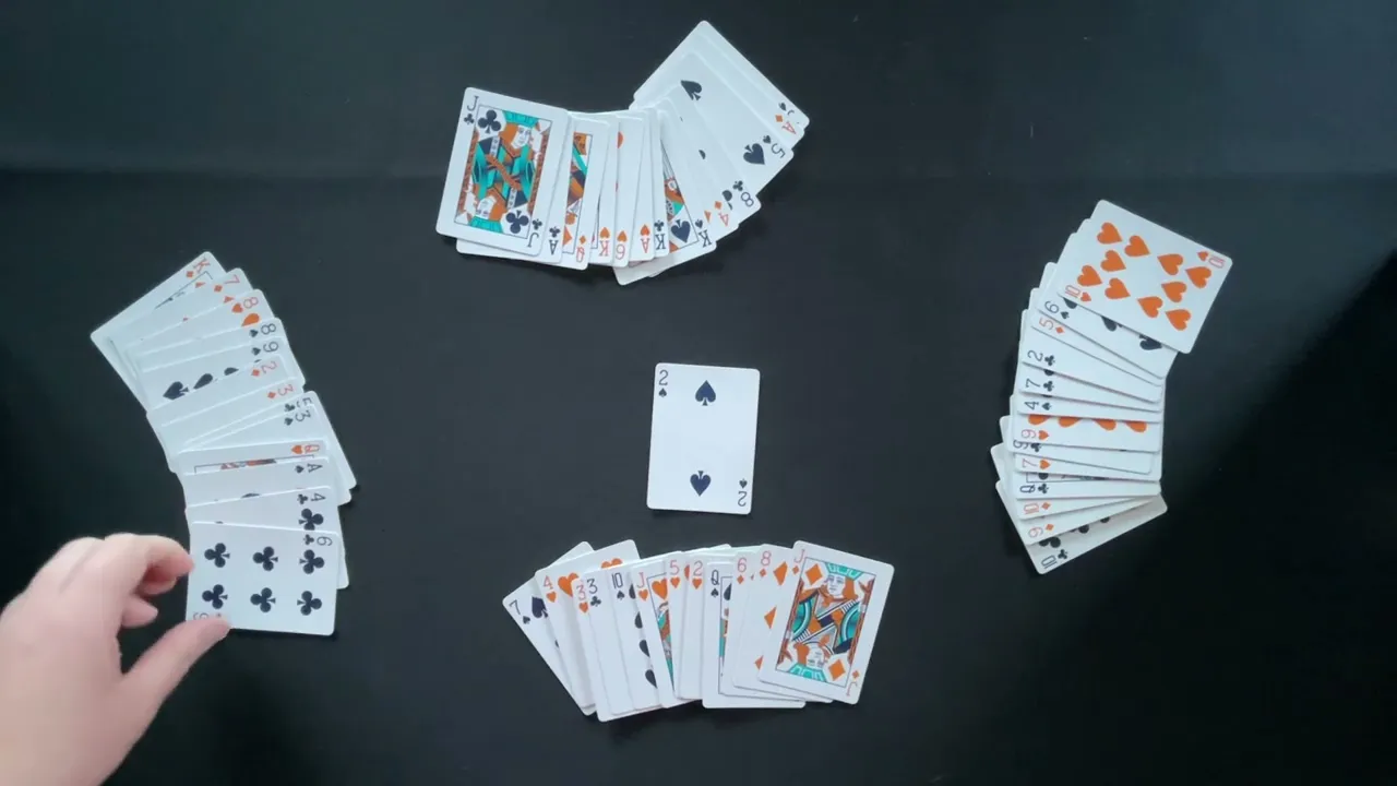 Deque - standard deck trick taking game for 3-5 players