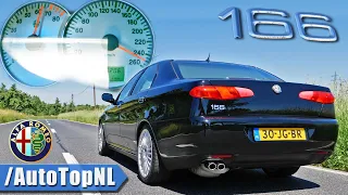 Alfa Romeo 166 3.0 V6 ACCELERATION TOP SPEED & SOUND by AutoTopNL