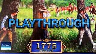 1775: Rebellion Board Game | Playthrough