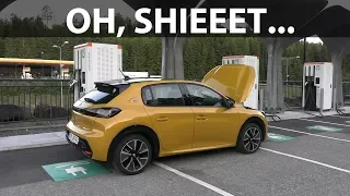 Peugeot e-208 1000 km challenge in Norway