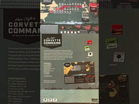 Corvette Command | WW2 Wargame | Quick Board Game Review #boardgame #boardgames