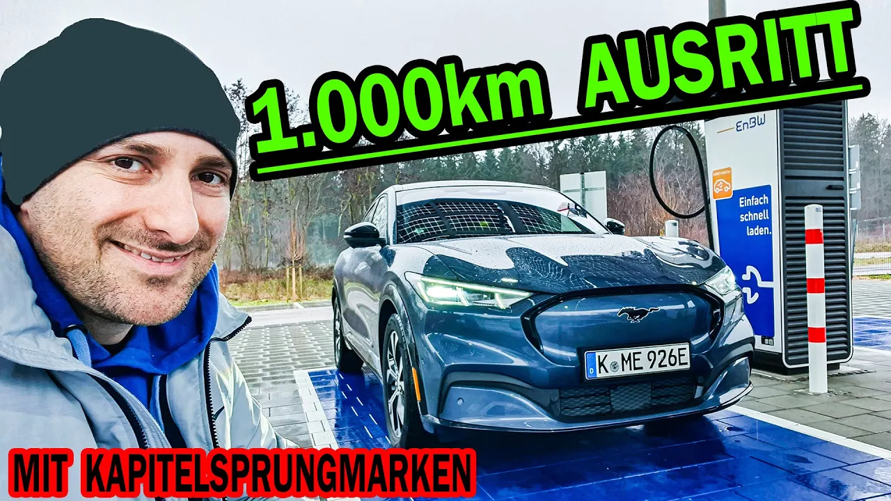1000km Härtetest: Ford Mustang Mach-E schnell & günstig wie DIESEL?