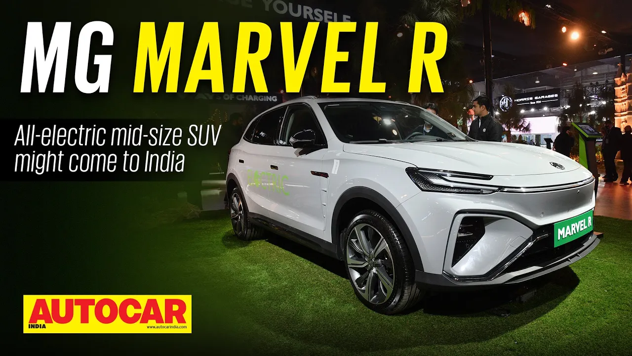 MG Marvel R - All-electric mid-size SUV might come to India | Auto Expo 2023 | Autocar India
