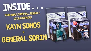 Star Wars Imperial Assault Kayn Somos & General Sorin Villain Packs | Inside #697