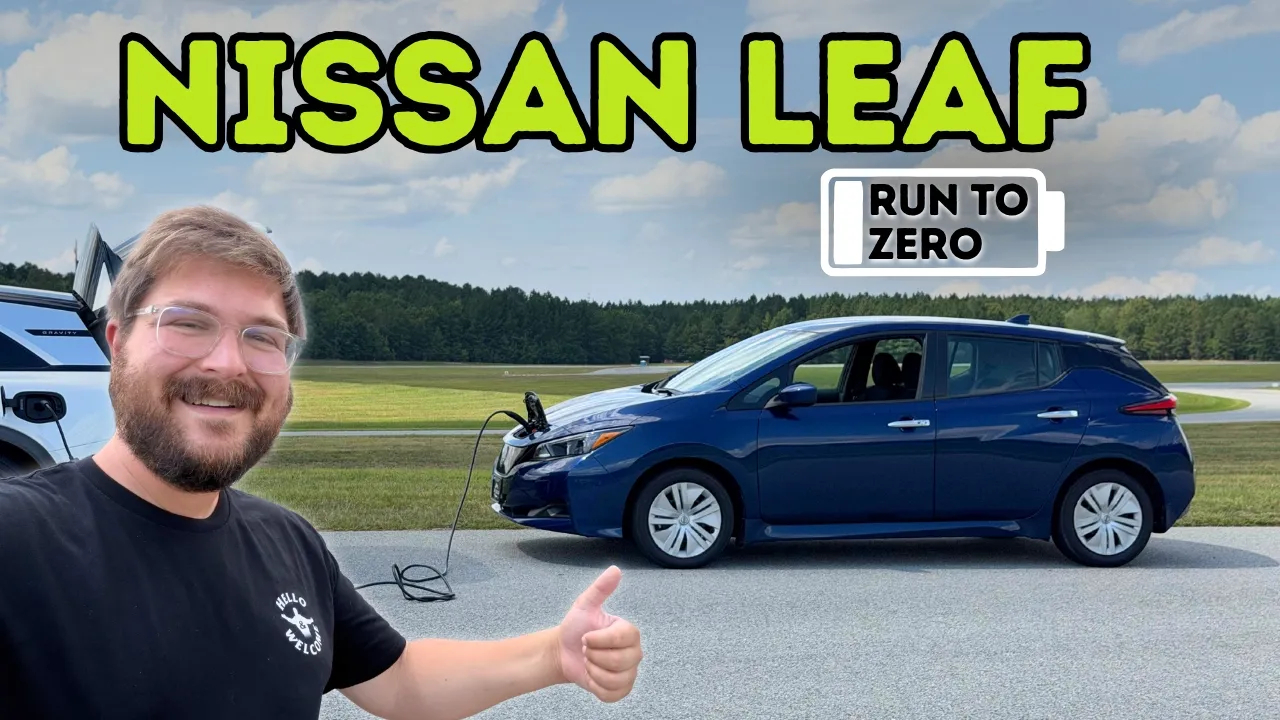 Draining The 2025 Nissan LEAF 40kWh Until It Won’t Move Anymore!