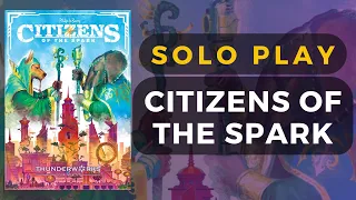Citizens of the Spark Boardgame Solo Gameplay | DaniCha