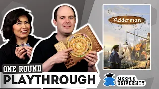 Aelderman - Euro Gamers 🤩😃 City Exploring, Building - One Round Playthrough Board Game