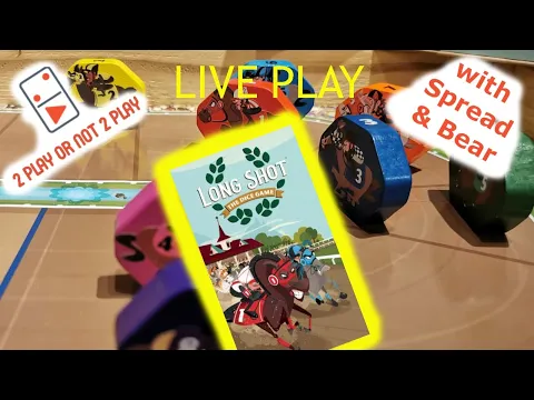 Long Shot The Dice Game 2 Player Live Game play through with Spread & Bear Unintentional ASMR