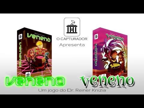 Vídeo do jogo de cartas Veneno do designer Reiner Knizia lançado pela editora O Capturador
