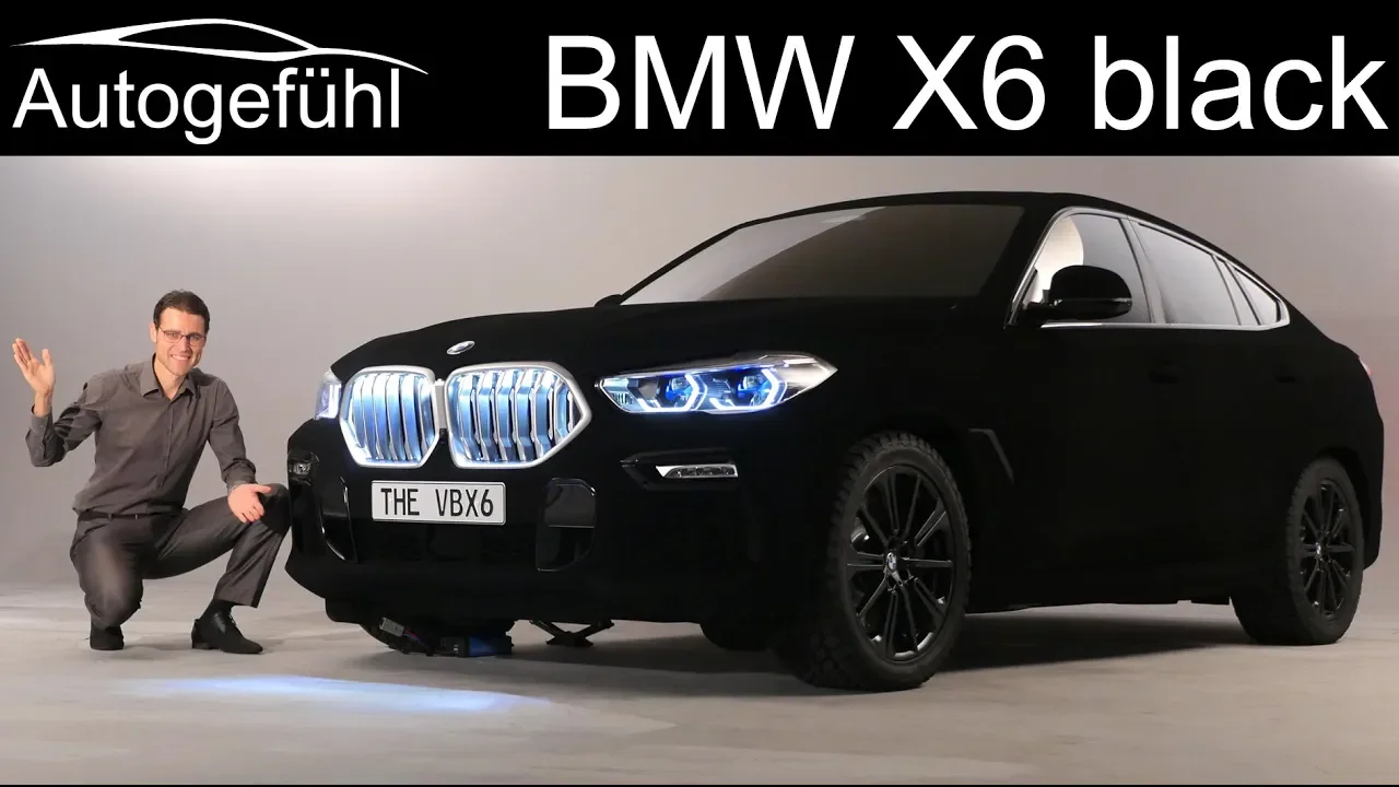 all-new BMW X6 Exterior Preview G06 2020 with Vantablack special paint- Autogefühl