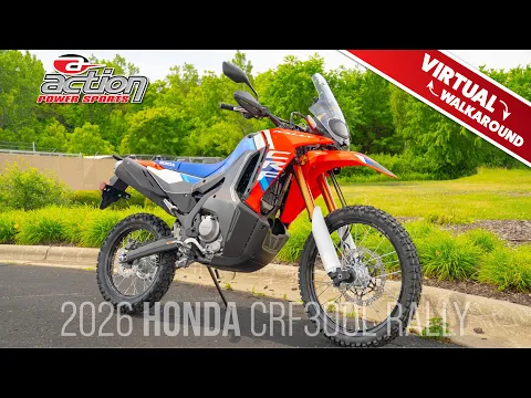 2026 Honda Crf300l Rally Abs- Red Thumbnail alt
