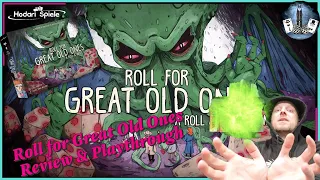ROLL FOR GREAT OLD ONES - Review & Playthrough des Wahnsinns - Roll & Write im Lovecraft Universum!