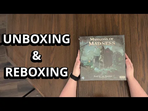 Mansions of Madness: Path of the Serpent Expansion - Game Unboxing & Reboxing - What's in the Box?