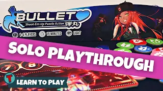 Bullet♥ Board Game | Solo Playthrough | Learn to Play | Totally Tabled