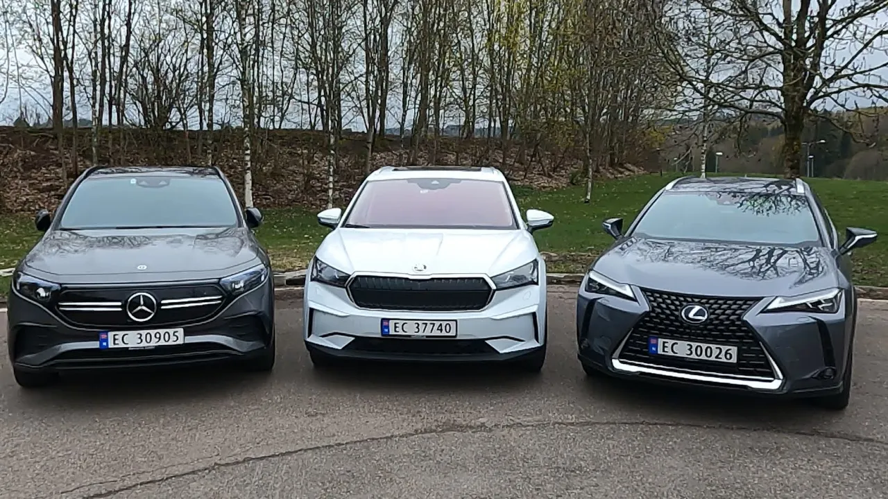Trippeltest: Mercedes Benz EQA Skoda Enyaq iV80 Lexus UX300e