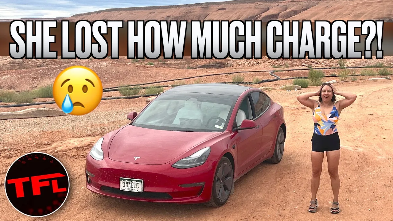 My Friend's Tesla Model 3 Drained a Lot in the Desert! Can the Powerboost F-150 Help Her Out?