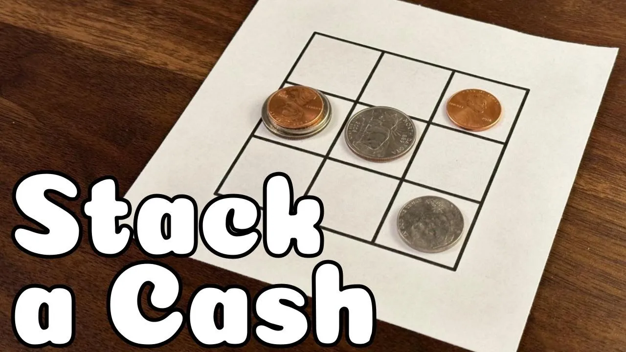 How to Play Stack A Cash | place, stack, move, and flip coins to form a three-in-a-row