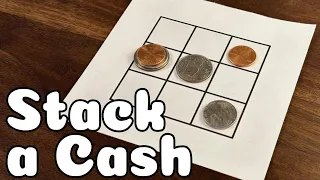 How to Play Stack A Cash | place, stack, move, and flip coins to form a three-in-a-row