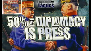 DIPLOMACY: PRESS IS HALF THE BATTLE / Backstabbr / Avalon Hill / Military Board Game