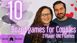Top 10 Board games for Couples - Two Player ONLY Games for Valentines Day