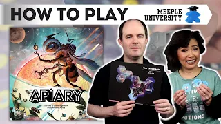 Apiary Board Game - How to Play. Medium euro workers bumping, engine building game