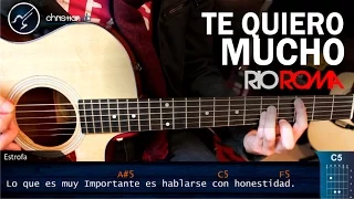 Como tocar Te Quiero Mucho de RIO ROMA en Guitarra | Tutorial Acordes Christianvib