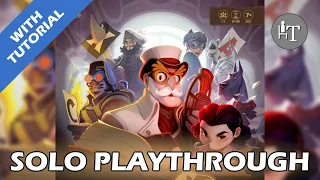 Tutorial & Solo Playthrough of Illiterati - Solo Board Game