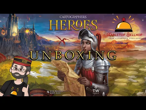 Cartographers Heroes Unboxing, Check out what you get in this fantasy flip and write