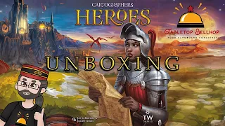 Cartographers Heroes Unboxing, Check out what you get in this fantasy flip and write