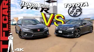 Not Even Close! Honda Civic Type R vs Toyota 86 TRD Drag Race and Track Battle | Hot or Not