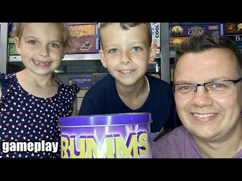 Rumms (Kosmos) gameplay mit Alina und Elias - Schnippspiel für Jung und Alt