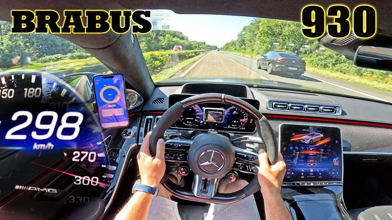 BRABUS 930 | 100-200 ACCELERATION & TOP SPEED POV on AUTOBAHN