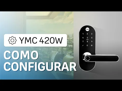 Combo Fechadura Digital Yale Senha YMC 420W Resistente à Água Prata de Embutir
