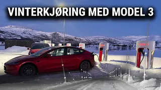 Utrolig enkel vinterbil med Tesla Model 3 RWD