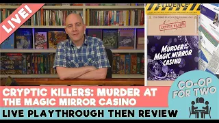 Cryptic Killers: Murder at Magic Mirror Casino - Live playthrough then review